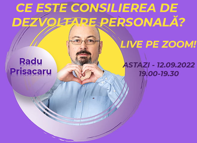 LIVE pe ZOOM - Ce este Consilierea de Dezvoltare Personala - 2 (video)