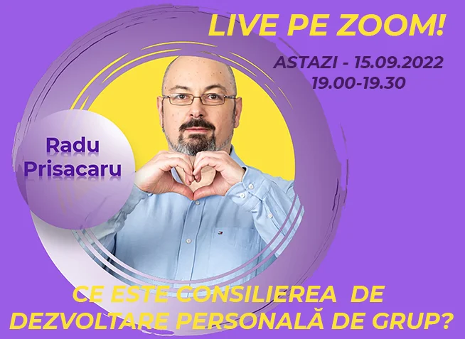 LIVE pe ZOOM - Ce este Consilierea de Dezvoltare Personala de Grup www.holisticacademy.ro