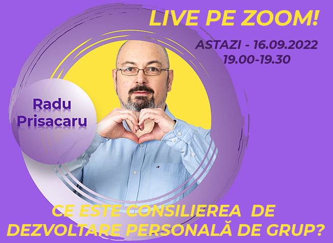 LIVE pe ZOOM - Ce este Consilierea de Dezvoltare Personala de Grup - 2 (video)